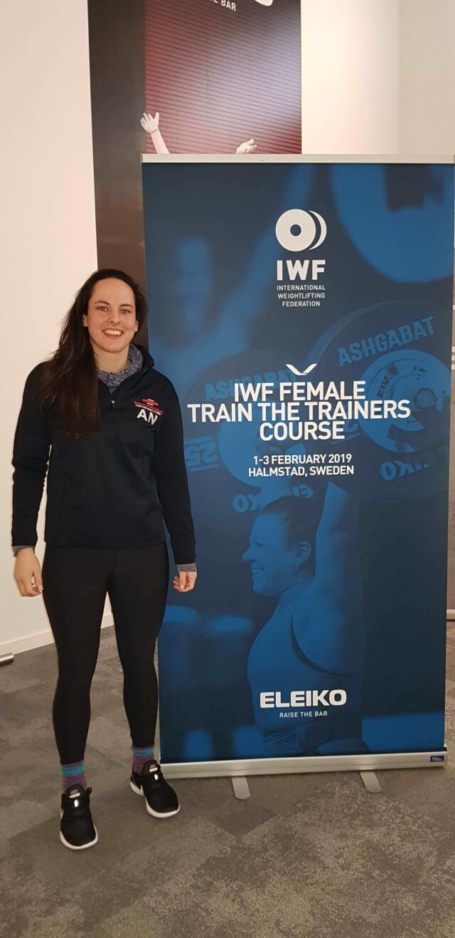Ania Negele attending the IWF Women's Coaching Conference
