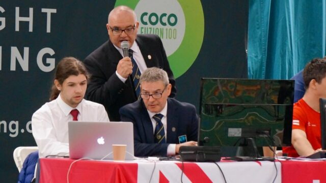 Officials at work during competition